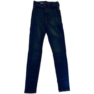 Kendall & Kylie Women Size 27 The Skyscraper Slim Skinny Dark Blue Stretch Jeans